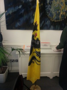 Die vlag van Vlaandere