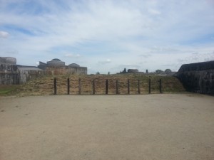 Die pale waar gevangenes gefusilier is, Fort Breendonk