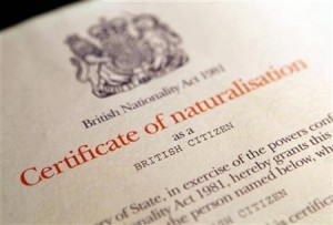Sertifikaat van Britse burgerskap