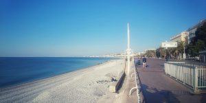 Die strand in Nice
