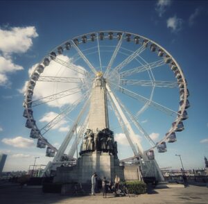 "Grande Roue" by die Justitiepaleis van Brussel